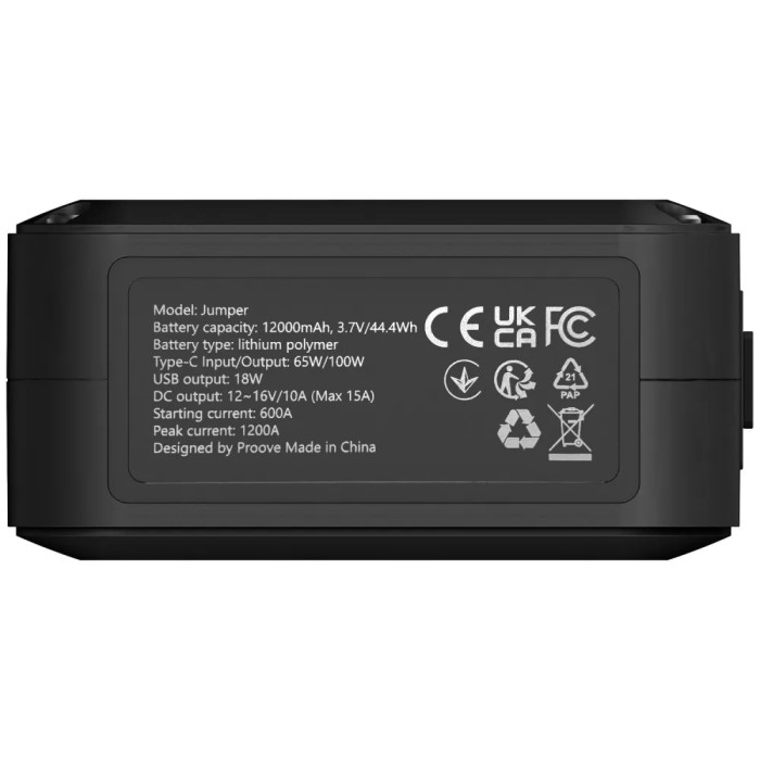 Пусковий Пристрій Proove Jumper 12 000mAh 1200A