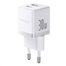 МЗП Baseus Palm Fast Charger Type-C+USB 30W (With Cable Type-C to Type-C 60W 1m)