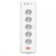 Мережевий фільтр Proove Prism Socket (5xAC + 2xType-C + 2xUSB) 1.6m