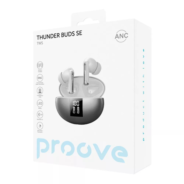 Бездротові навушники Proove Thunder Buds SE TWS with ANC (APP)
