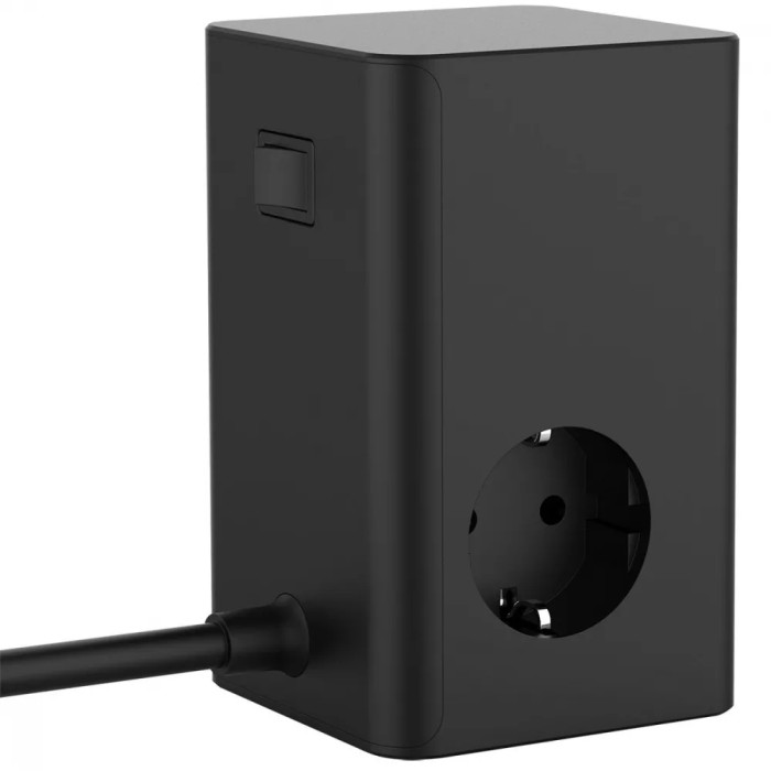 Мережевий фільтр Proove Power Cube 65W (3xAC + 2xType-C + 1xUSB) 1.5m