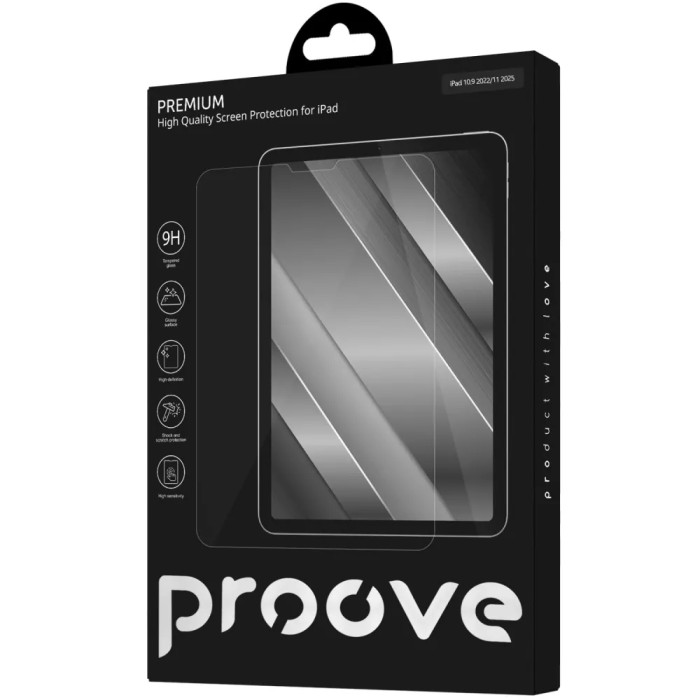 Захисне скло Proove Premium for iPad 10.9 2022/11 2025