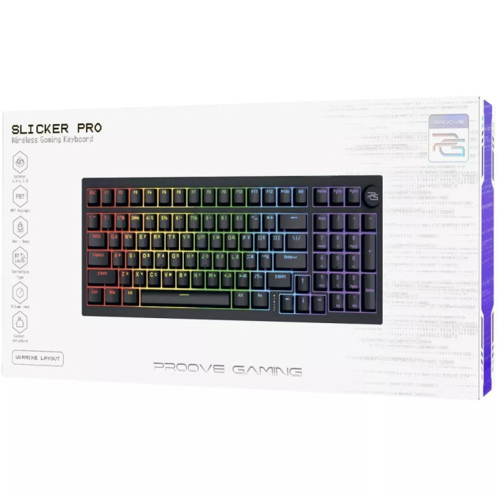 Бездротова клавіатура Proove Gaming Slicker Pro (Ukraine Layout)