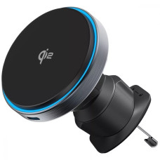 Автомобільний тримач з Бездротовим ЗП Proove Titanium Circle Qi2 15W