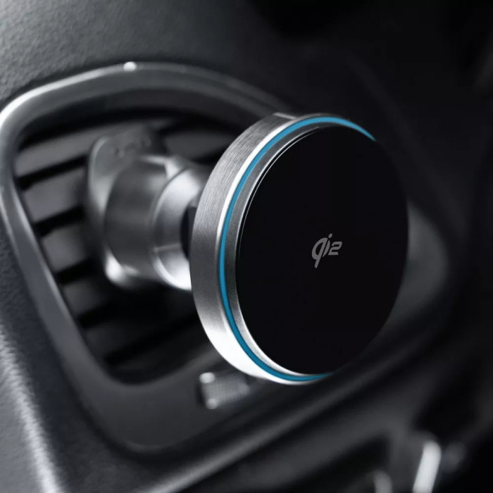 Автомобільний тримач з Бездротовим ЗП Proove Titanium Circle Qi2 15W