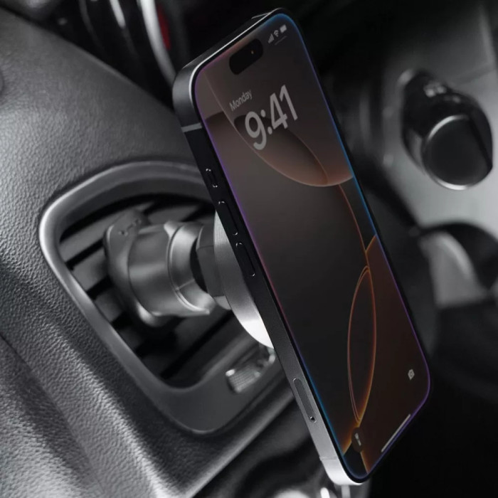 Автомобільний тримач з Бездротовим ЗП Proove Titanium Circle Qi2 15W