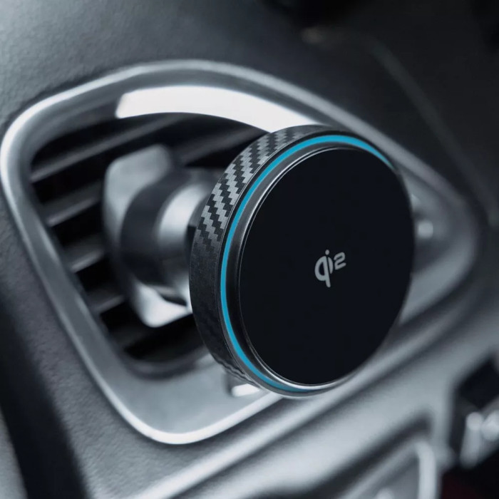 Автомобільний тримач з Бездротовим ЗП Proove Graphite Circle Qi2 15W