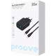МЗП Proove Silicone Power 2 30W (Type-C + USB) + Cable Type-C to Type-C (1m)