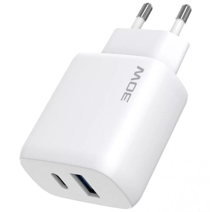МЗП Proove Silicone Power 2 30W (Type-C + USB) + Cable Type-C to Type-C (1m)