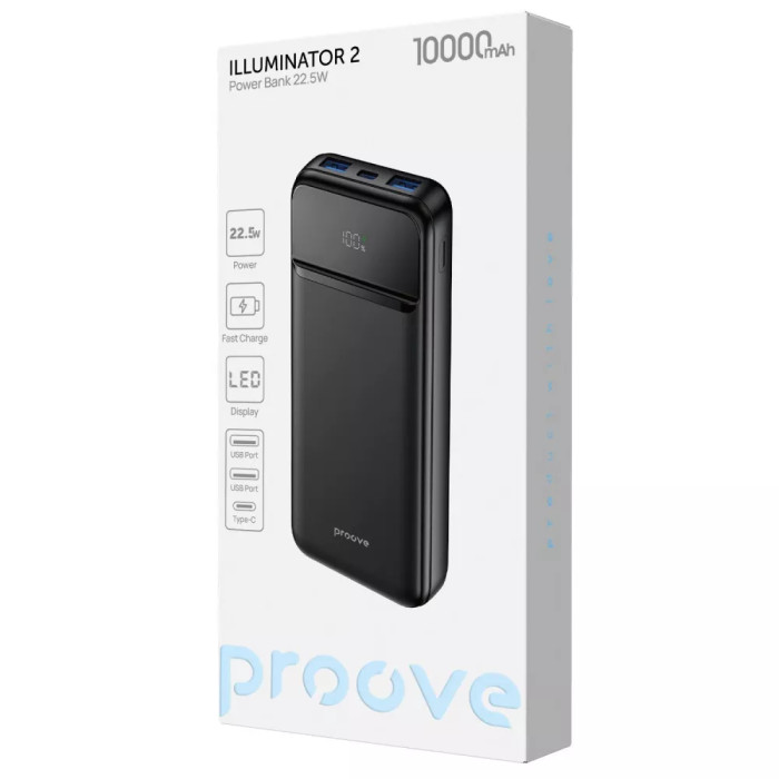 Портативна Батарея Proove Illuminator 2 22.5W 10000mAh