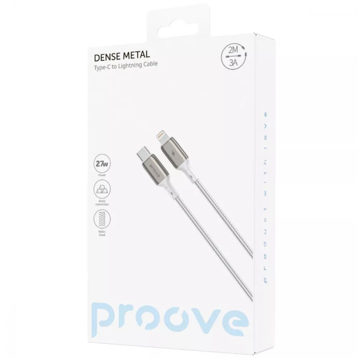 Кабель Proove Dense Metal Type-C to Lightning 27W (2m)