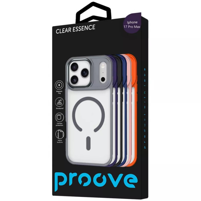 Чохол Proove Clear Essence Case with Magnetic Ring iPhone 17 Pro Max