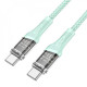 Кабель Hoco U111 Transparent Discovery 60W Type-C to Type-C (1.2m)