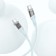 Кабель Hoco U111 Transparent Discovery 60W Type-C to Type-C (1.2m)