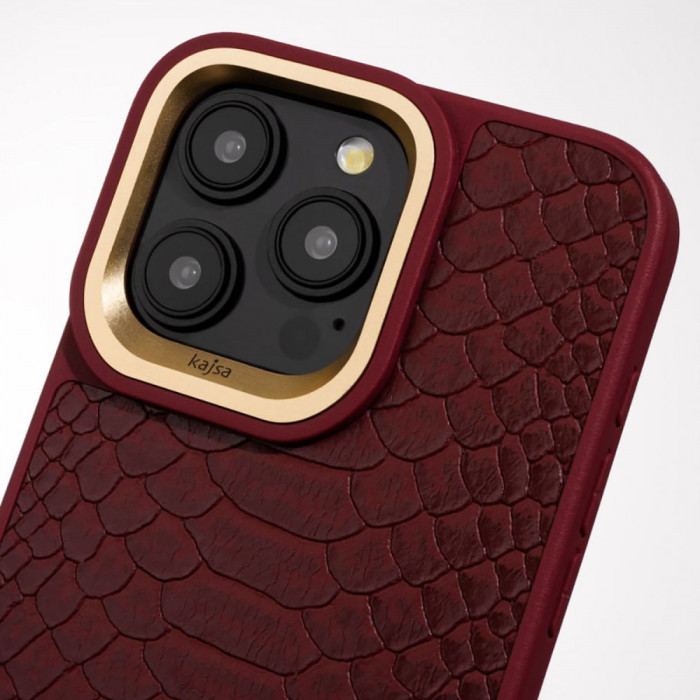 Чохол Kajsa Snake Pattern with Magnetic Ring iPhone 16 Pro