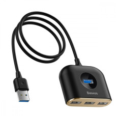 USB-Хаб Baseus Square Round USB to USB 3.0 + 3USB 2.0 (1m)