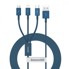 Кабель Baseus Superior Series Fast Charging 3-in-1 (Micro USB+Lightning+Type-C) 3.5A (1.5m)
