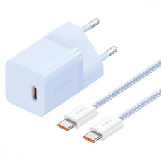 МЗП Baseus GaN5 Mini Fast Charger 30W ( Type-C ) + Кабель Type-C  to Type-C 100W (1m)