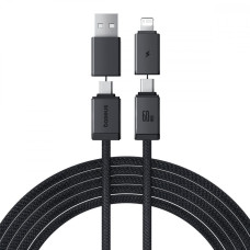 Кабель Baseus Versatile Two-for-Two Fast Charging Cable USB+Type-C to Type-C+Lightning 60W 2m