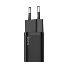 МЗП Baseus Super Silicone Quick Charger 25W (Type-C) + Кабель Type-C to Type-C 3A (1m)