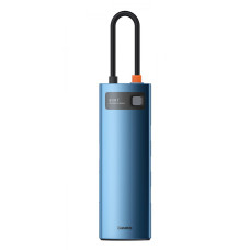 Type-C-Хаб Baseus Metal Gleam Series 8-in-1 Multifunctional (Type-C to HDMI*1+USB3.0*3+PD*1+RJ45*1+SD/TF*1)